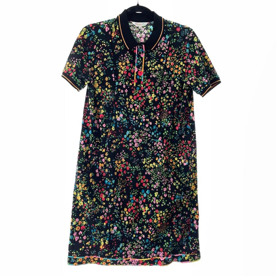 美品　レオナール半袖ワンピース　サイズ40 LEONARD 〇〇 レオナール レディース 半袖ワンピース 花柄