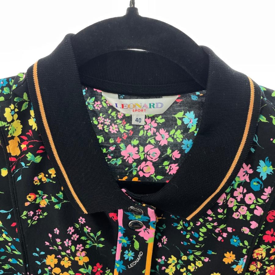 LEONARD 〇〇 レオナール レディース 半袖ワンピース 花柄 サイズ40  