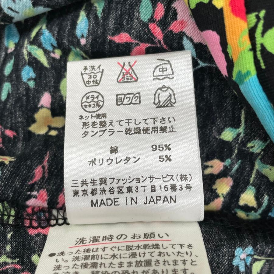 美品　レオナール半袖ワンピース　サイズ40 LEONARD 〇〇 レオナール レディース 半袖ワンピース 花柄