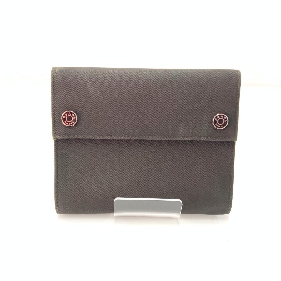 PRADA 〇〇 プラダ ナイロン 折り財布 1M0170 ブラウン 現状渡し 傷や  