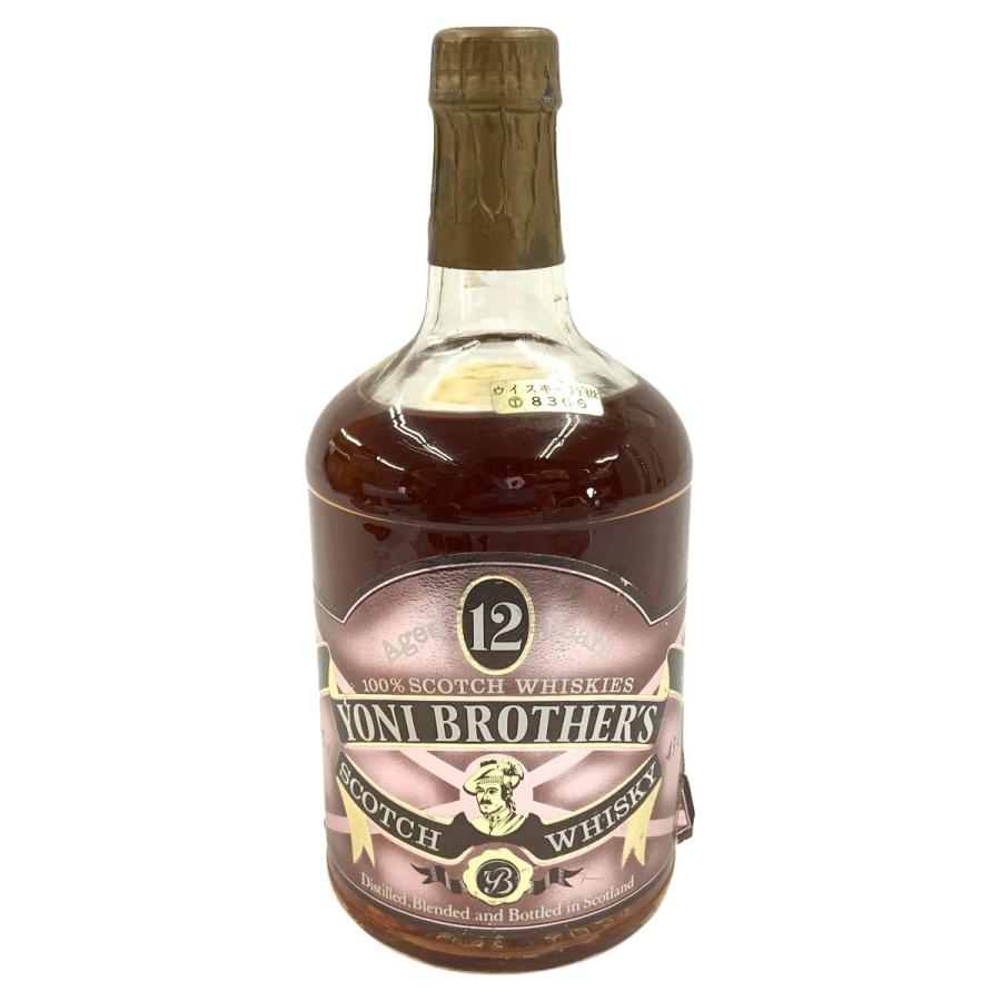 Yoni Brother's 12年 スコッチウイスキー 〇〇 YONI BROTHER'S スコッチウイスキー 12年 750ml 43% 未使用に近い