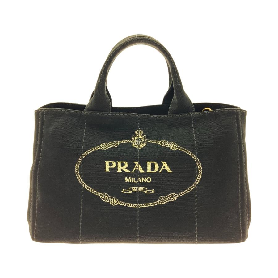 PRADA（プラダ） 〇〇 カナパ 2WAYトートバッグ 1BG642 ブラック やや