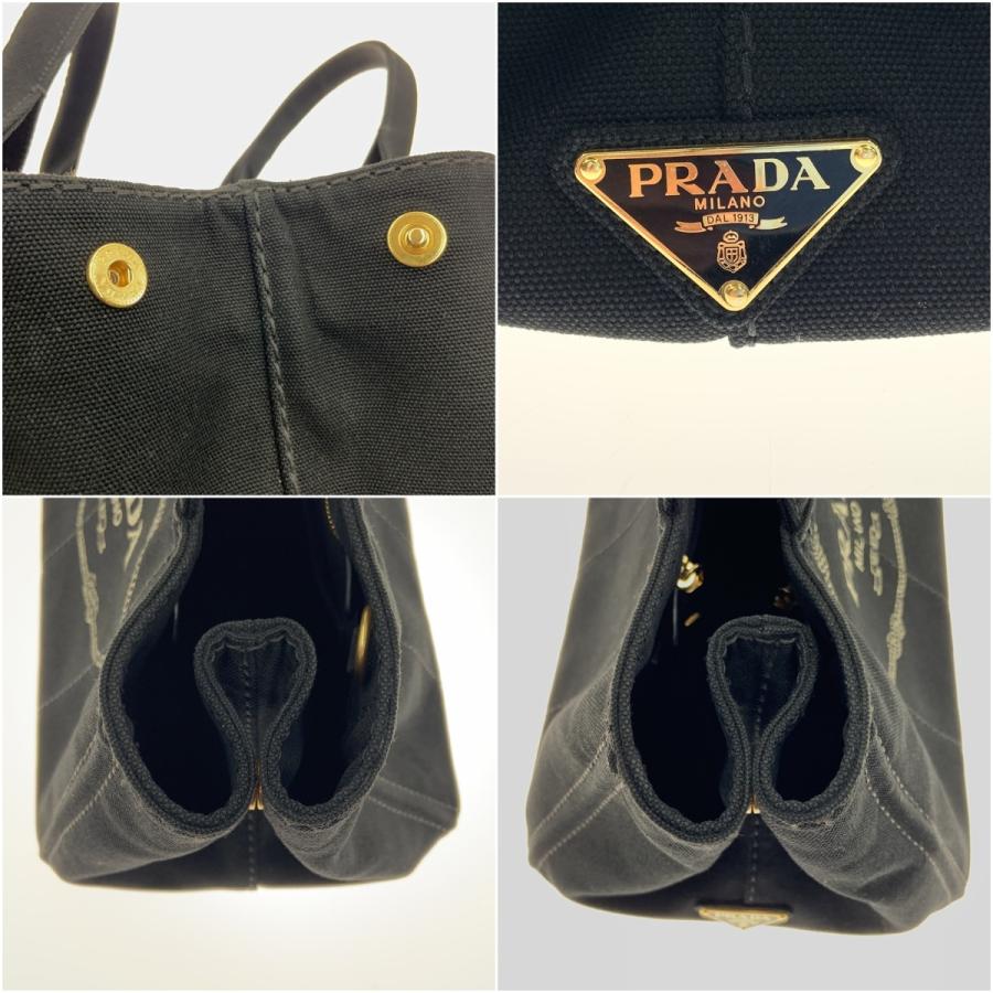 PRADA（プラダ） 〇〇 カナパ 2WAYトートバッグ 1BG642 ブラック やや