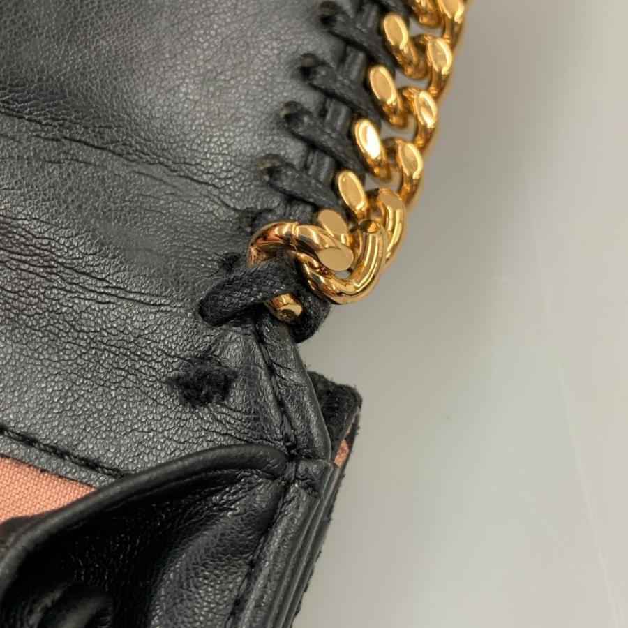 〇〇Stella McCartney ステラマッカートニー ファラベラ 三つ折財布 ブラック 現状渡し ジャンク品 〇〇 Stella McCartney ステラマッカートニー ファラベラ 三つ折財布