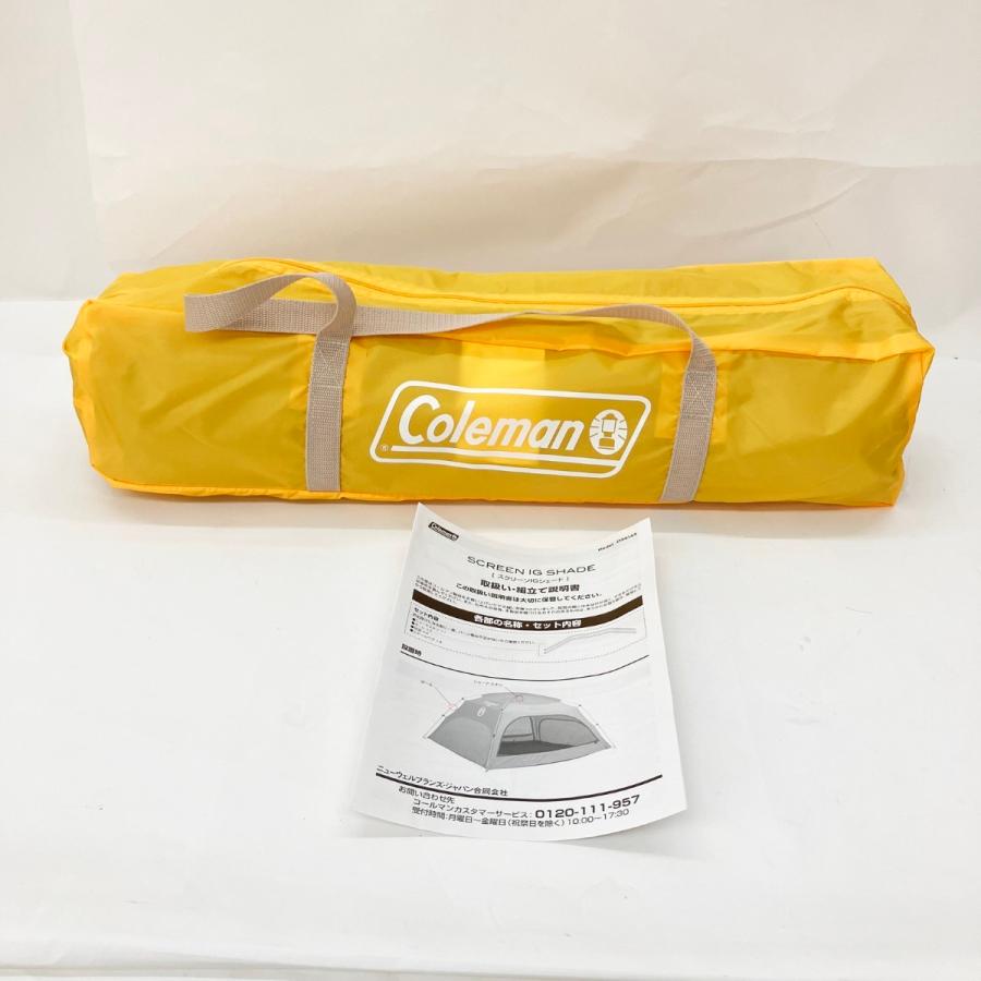 Coleman スクリーン IGシェード+ 未使用品 Coleman（コールマン） 〇〇 スクリーンIGシェード Amazon限定イエロー