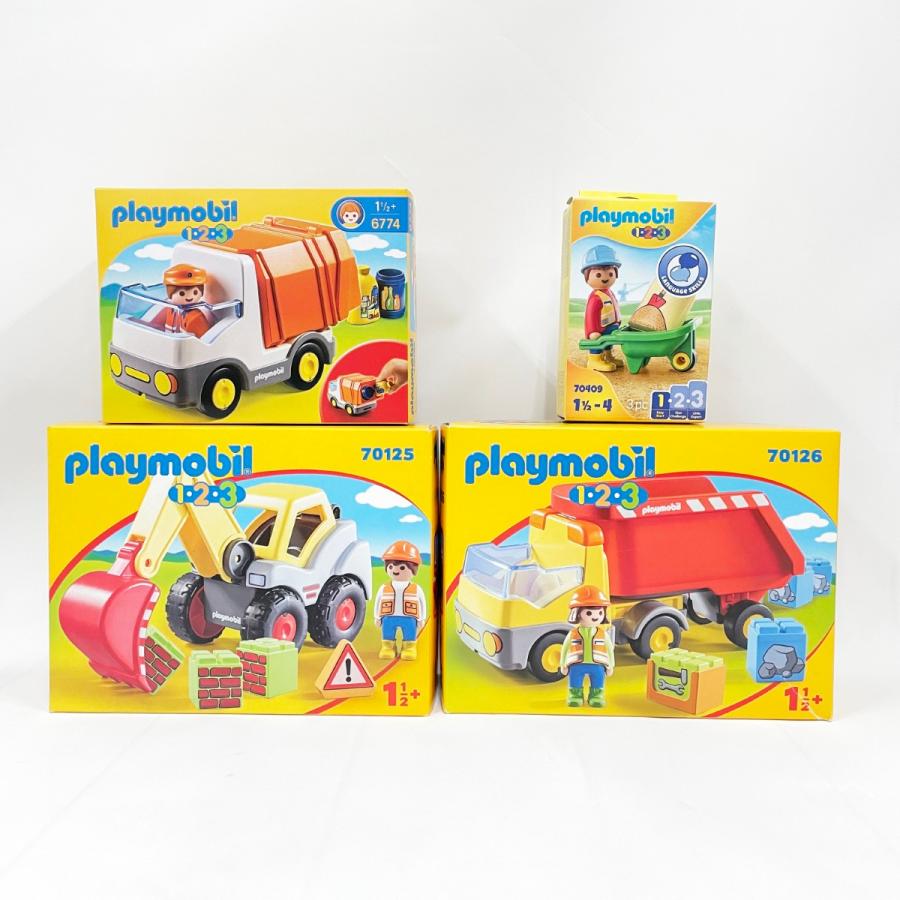 〇〇 Playmobil プレイモービル1.2.3 働く車 新品未開封 まとめ 未使用