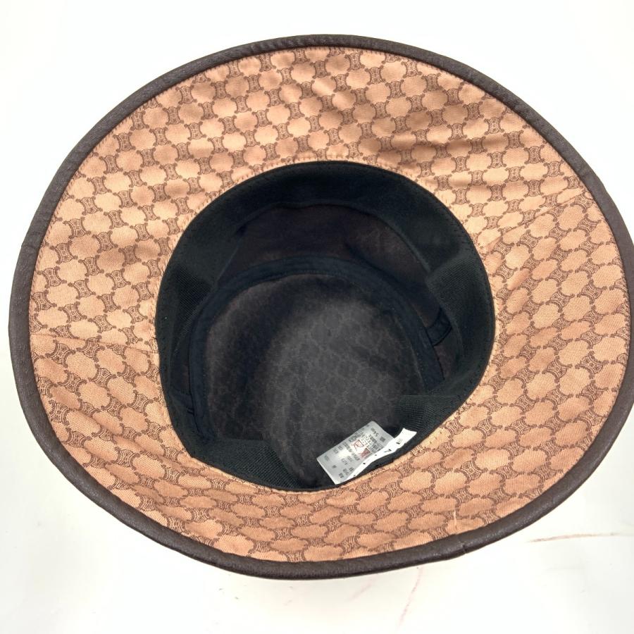 【お買い得】CELINE マカダム　バケットハット　オンワード　サイズ54 CELINE（セリーヌ） 〇〇 マカダム バケットハット オンワード 54cm
