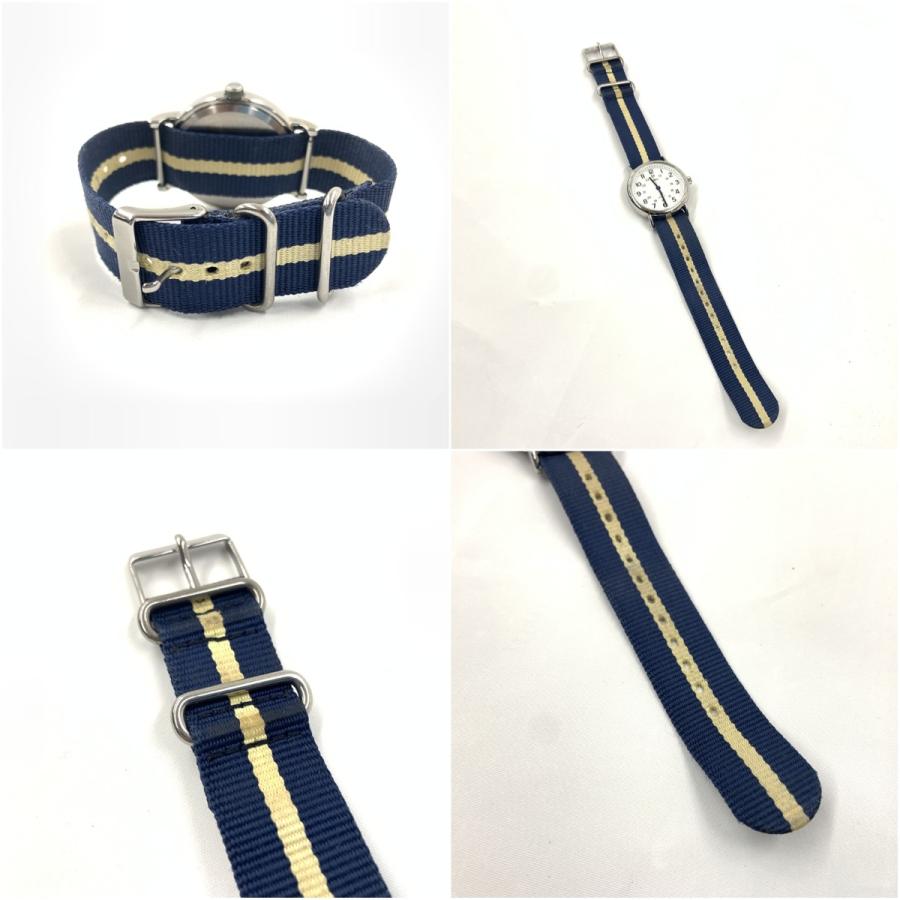〇〇TIMEX タイメックス CR2016 CELLウィークエンダー セントラルパーク クォーツ 腕時計 ナイロンベルト ブルー x ベージュ TIMEX（タイメックス） 〇〇 CR2016 CELLウィークエンダー セントラル