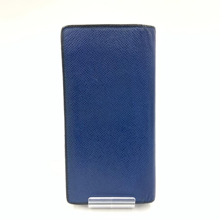LOUIS VUITTON ネイビー 二つ折り財布 タイガレザー LOUIS VUITTON（ルイ・ヴィトン） タイガ ポルトフォイユ ブラザ 二