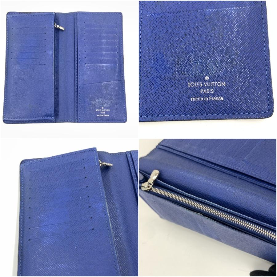 ルイヴィトン ポルトフォイユ ブラザ タイガ ネイビー 二つ折り 長財布 LOUIS VUITTON（ルイ・ヴィトン） タイガ ポルトフォイユ ブラザ 二