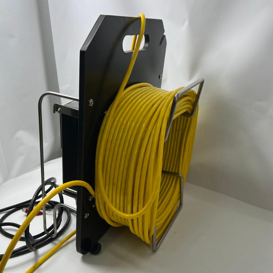 〇〇Q.I 吊下げ式 水中テレビカメラ　水中カメラ　UNDER WATER TV SYSTEM 海中 水中 検査 調査 探査 下水 配管 FM-2000 イエロー ジャンク品 現状渡し 〇〇 Q.I 吊下げ式 水中 テレビカメラ UNDER WATER TV SYSTEM 海中