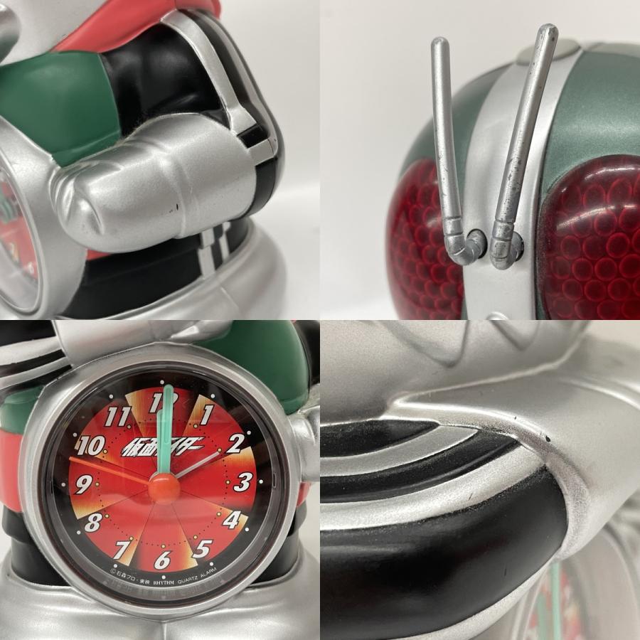 仮面ライダー置き時計 仮面ライダー ヘッドデザイン 目覚まし置時計