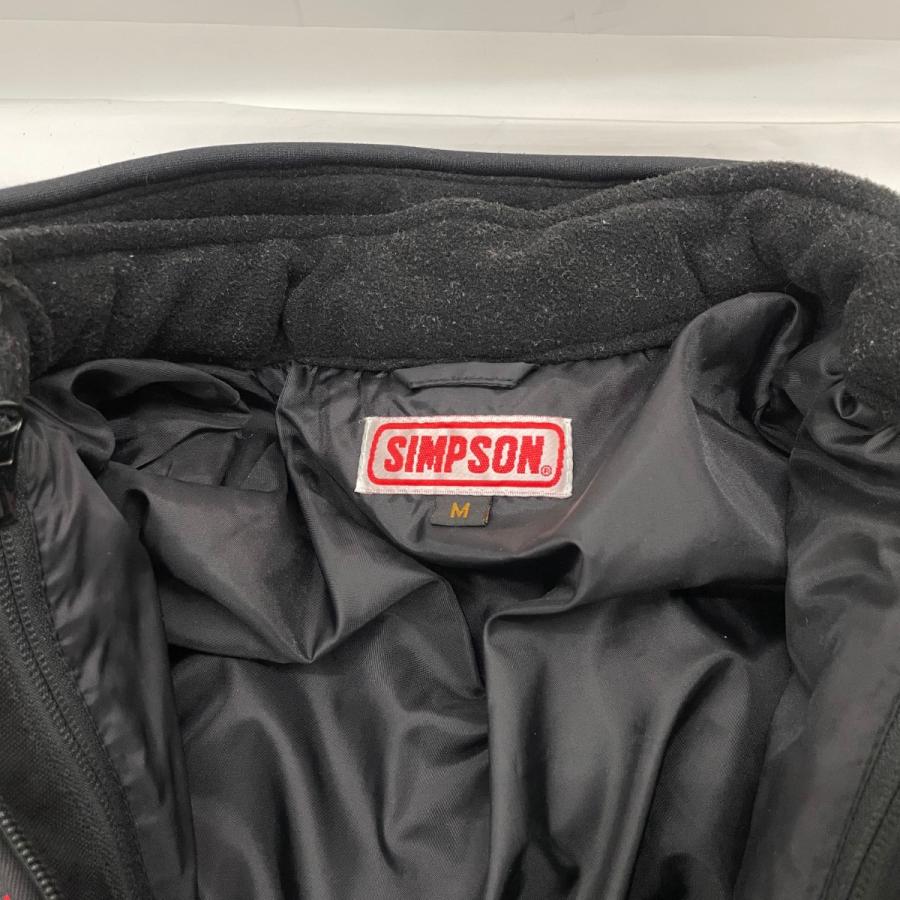SIMPSON バイクジャケット FLAGSHIP プロテクター完備 SIZE M ブラック
