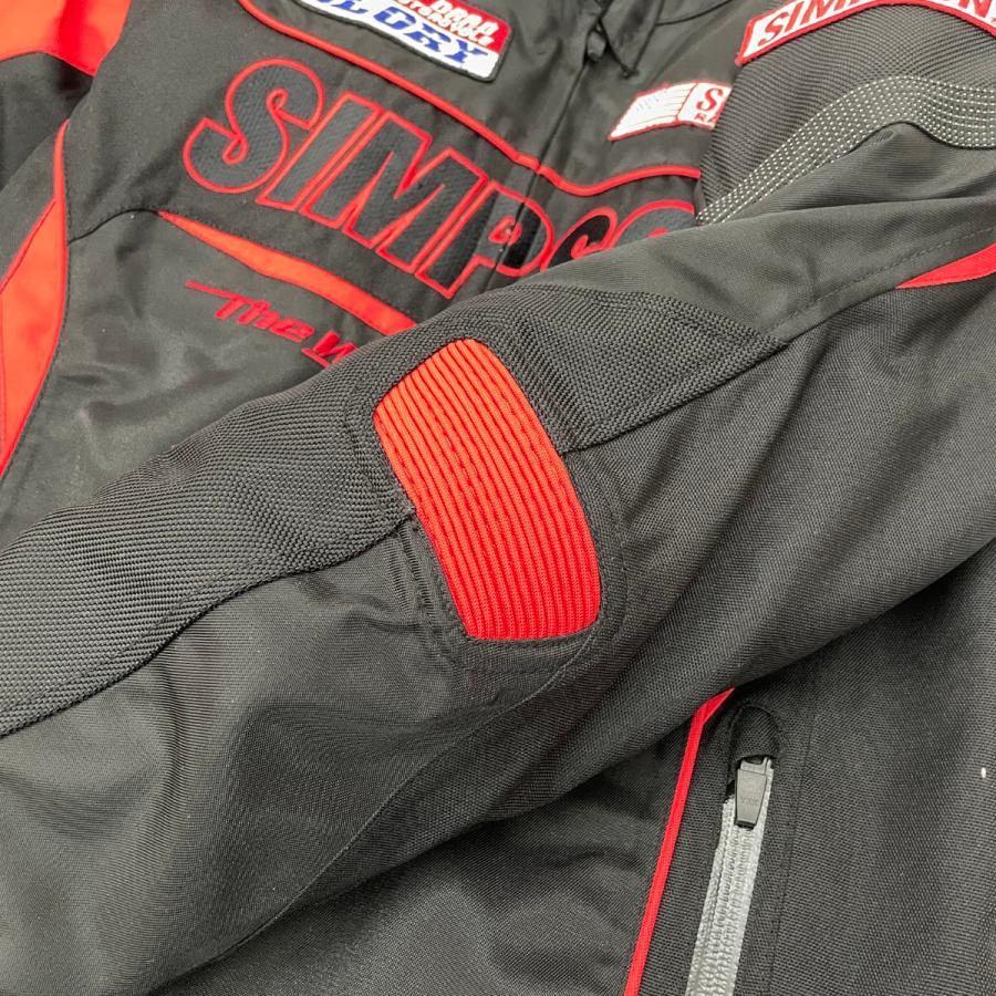 SIMPSON バイクジャケット FLAGSHIP プロテクター完備 SIZE M ブラック