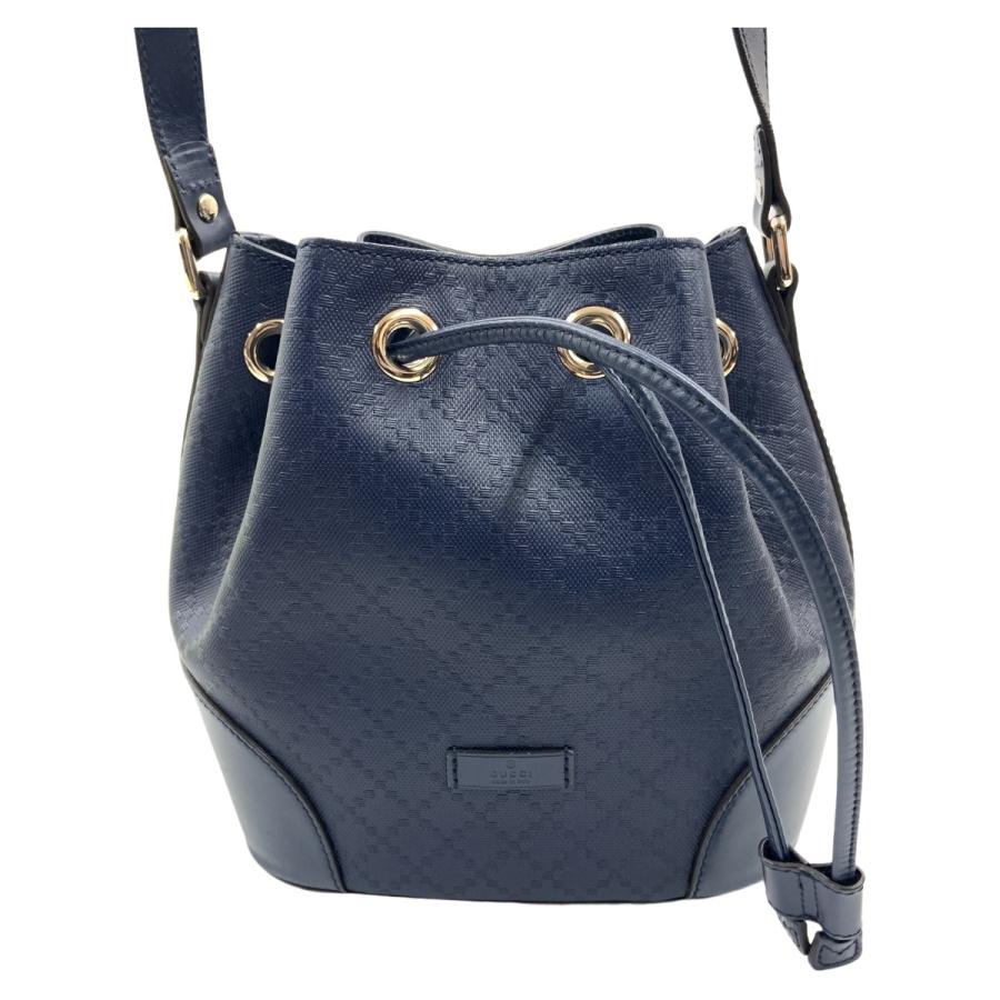 GUCCI（グッチ） ディアマンテ 巾着 ショルダーバッグ 354229 ネイビー