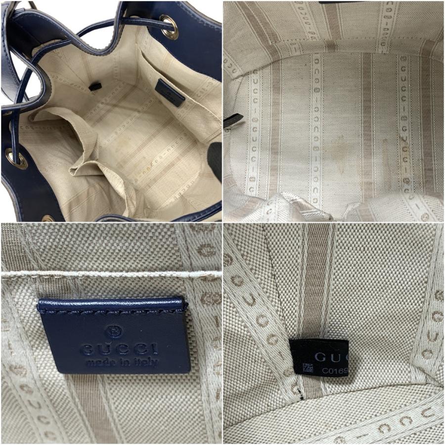 GUCCI（グッチ） ディアマンテ 巾着 ショルダーバッグ 354229 ネイビー