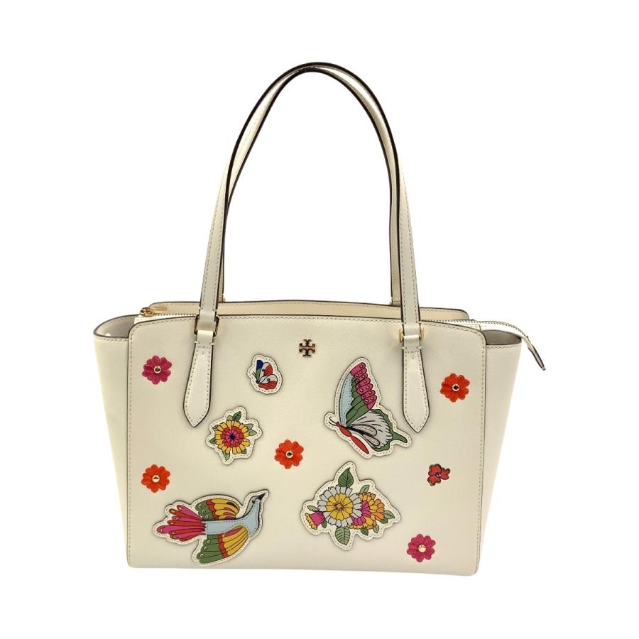 TORY BURCH（トリーバーチ） 刺繍 2way ショルダーバッグ アイボリー 