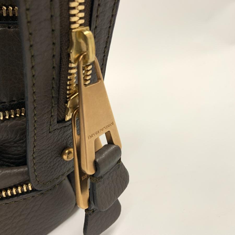 EMPORIO ARMANI エンポリオアルマーニ ハンドバッグ ボストンバッグ  ブラウン やや傷や汚れありの画像
