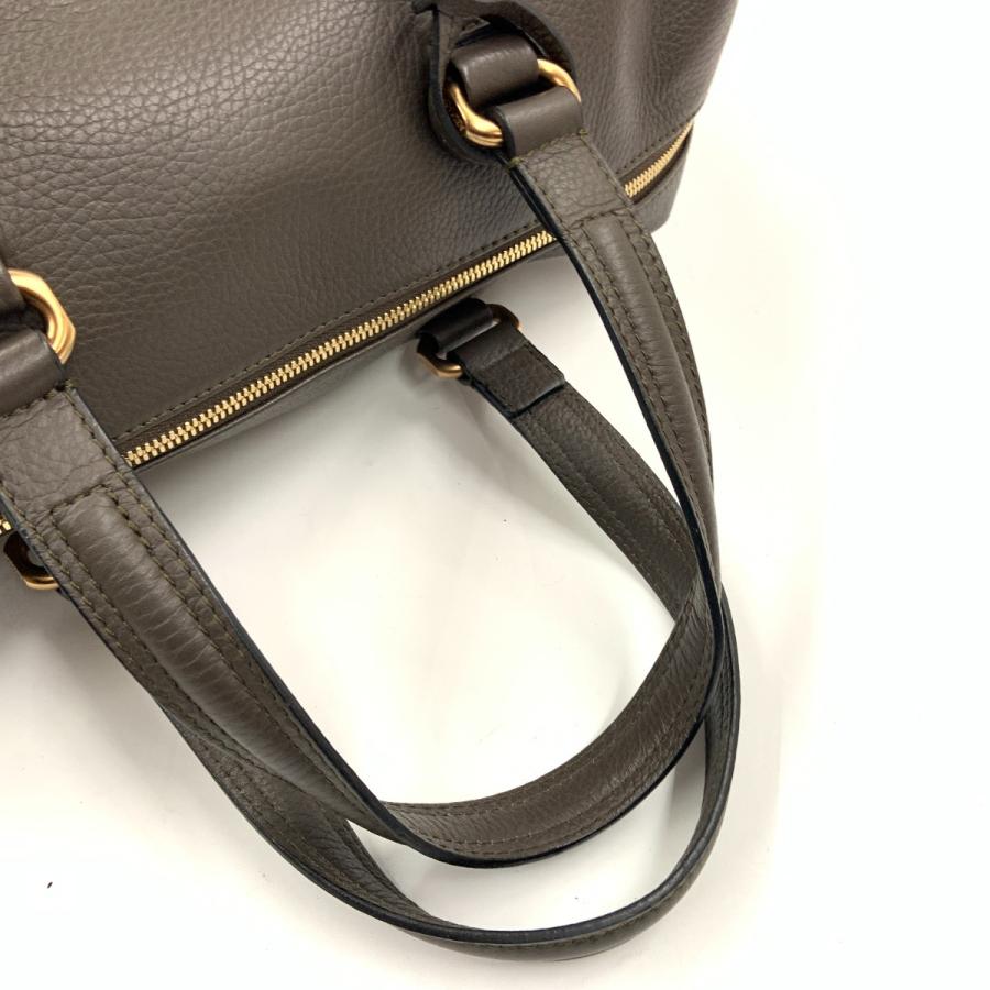 EMPORIO ARMANI エンポリオアルマーニ ハンドバッグ ボストンバッグ  ブラウン やや傷や汚れありの画像