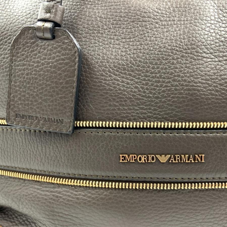 EMPORIO ARMANI エンポリオアルマーニ ハンドバッグ ボストンバッグ  ブラウン やや傷や汚れありの画像