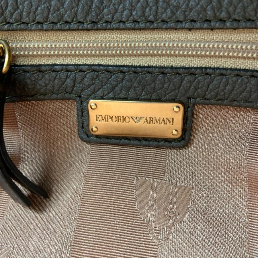 EMPORIO ARMANI エンポリオアルマーニ ハンドバッグ ボストンバッグ  ブラウン やや傷や汚れありの画像