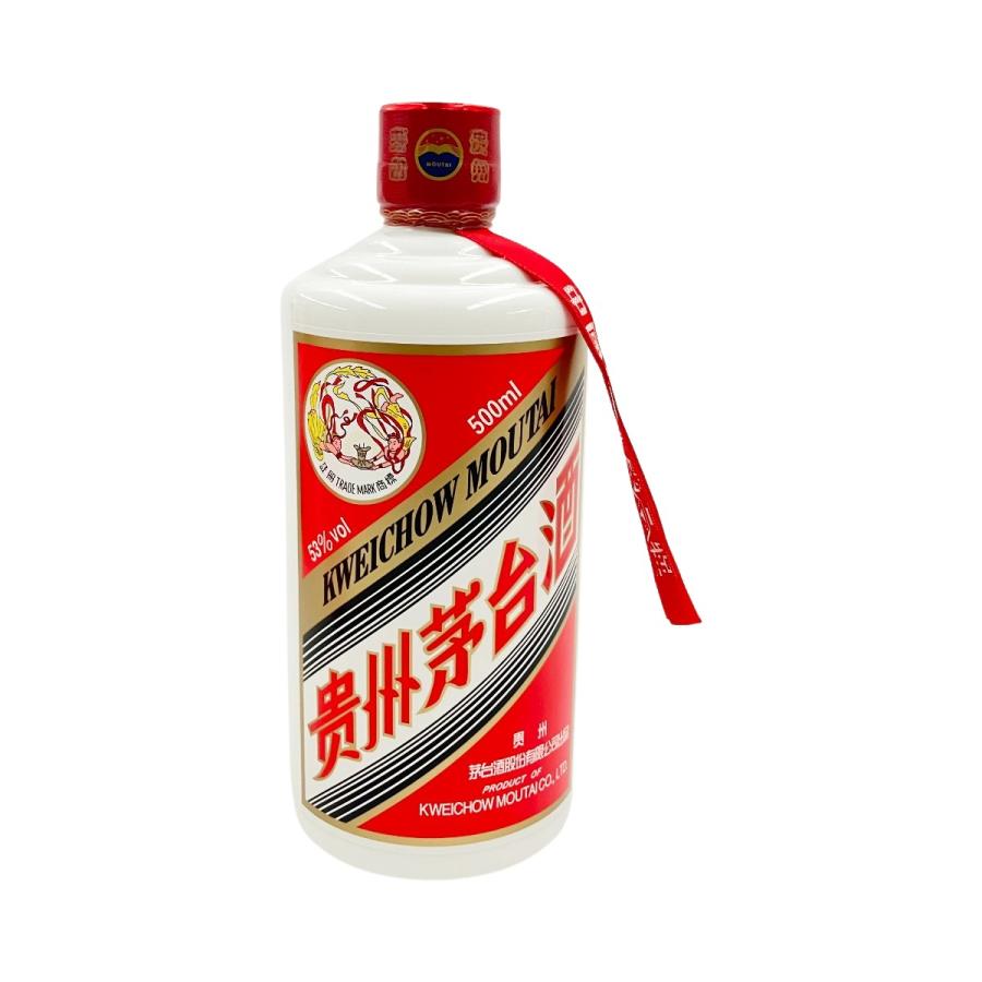 貴州茅台酒 マオタイ酒 天女ラベル 53% 500ml ミニグラス 付き 未使用