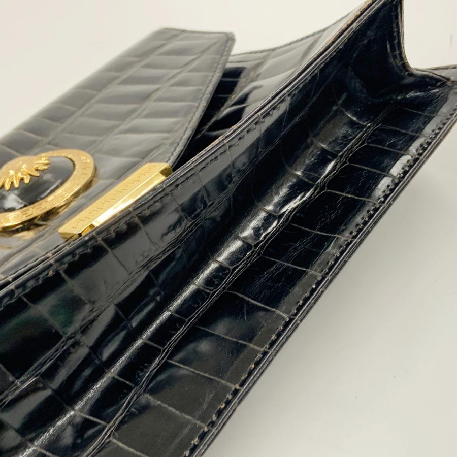 VERSACE ベルサーチ クラッチバッグ セカンドバッグ ブラック 傷や汚れあり