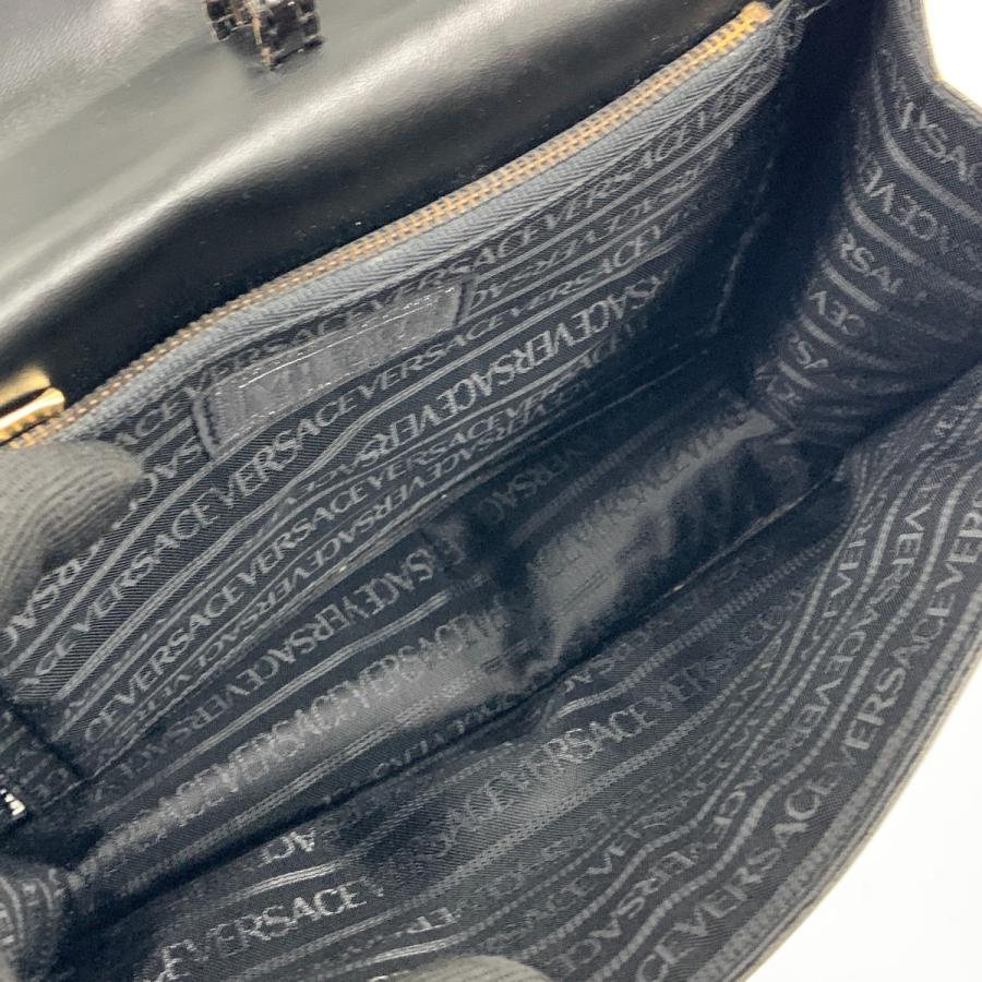 VERSACE ベルサーチ クラッチバッグ セカンドバッグ ブラック 傷や汚れあり