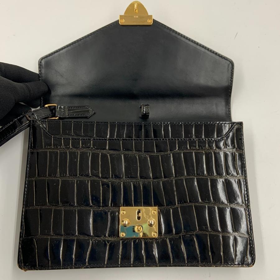 VERSACE ベルサーチ クラッチバッグ セカンドバッグ ブラック 傷や汚れあり