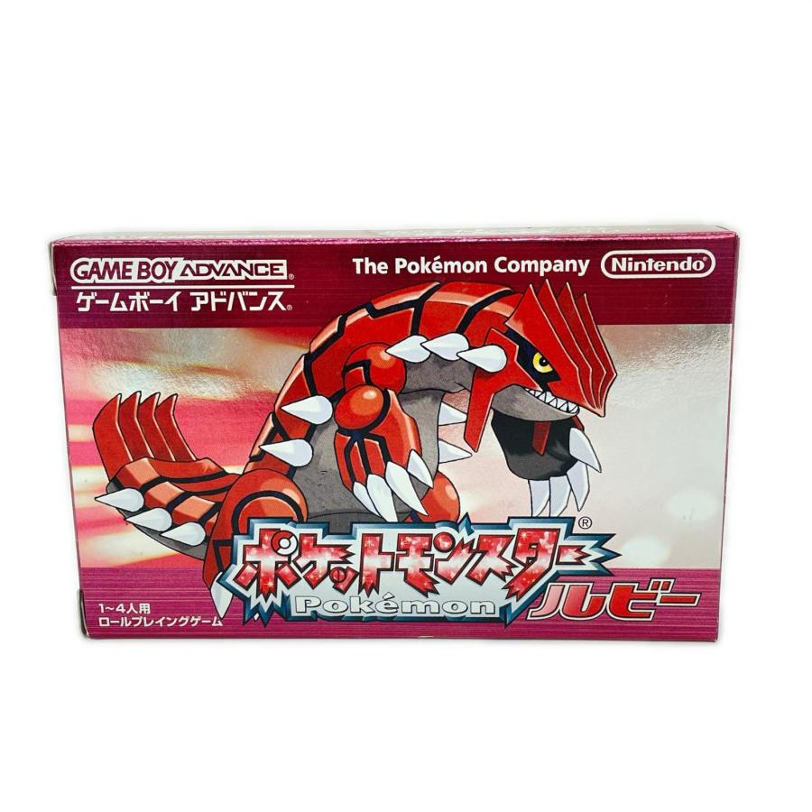 ポケットモンスター　ゲームボーイアドバンス　ルビー　Nintendo Nintendo ニンテンドウ ゲームボーイアドバンス ソフト GBA