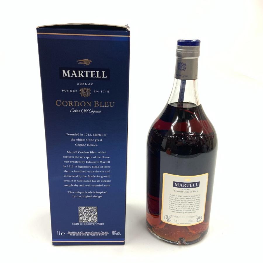 MARTELL マーテル CORDON BLEU EXTRA OLD コルドンブルー エクストラオールド 1000ml 40% コニャック 未当てはめるに人なつかしい 未開栓
