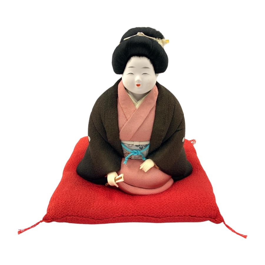 お福さん 木目込み人形 約20cm 人形 傷や汚れあり : リサイクル