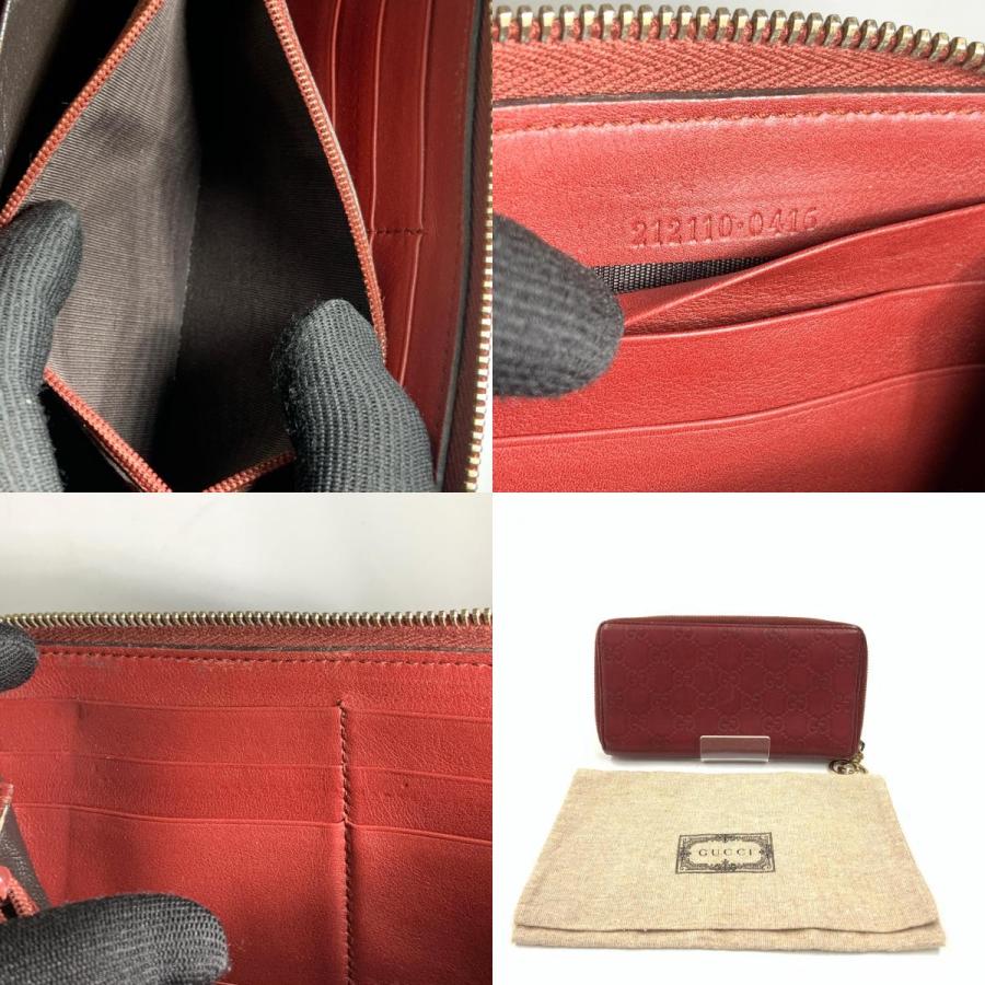 GUCCI（グッチ） GG シマ ラウンドファスナー 長財布 212110-0416 