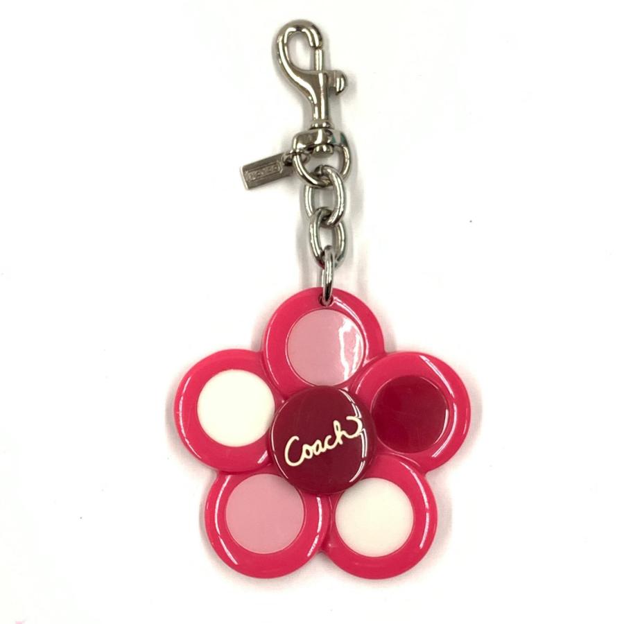 COACH（コーチ） 花柄 チャーム キーホルダー ストラップ 傷や汚れあり