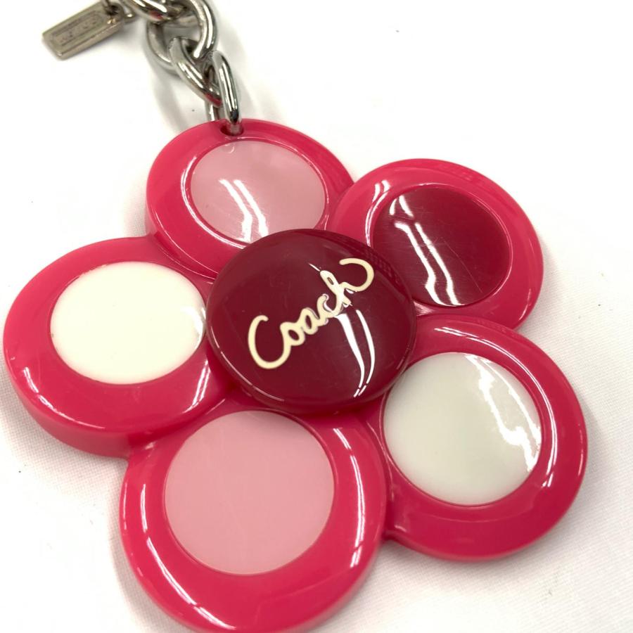 COACH（コーチ） 花柄 チャーム キーホルダー ストラップ 傷や汚れあり