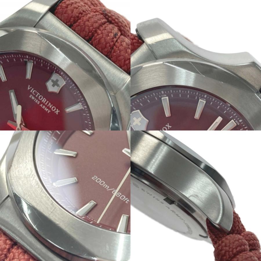 スイス時計 ▶ビクトリノックス　イノックス　INOX　クォーツ　レッド 　稼働品 VICTORINOX（ビクトリノックス） I.N.O.X. イノックス レッド クォーツ
