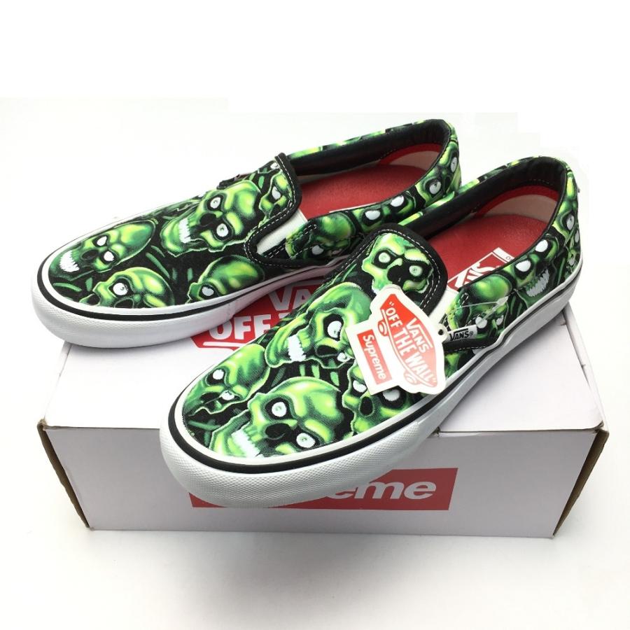 Supreme（シュプリーム） × VANS スカル パイル スリッポン スニーカー 