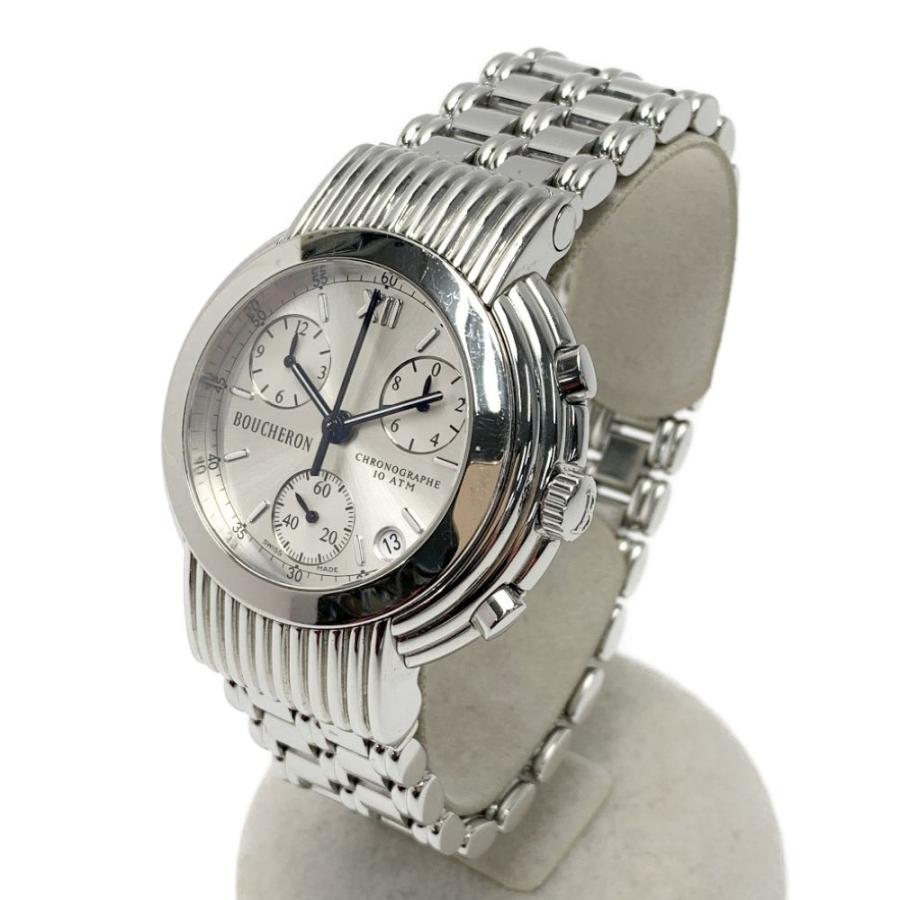 BOUCHERON（ブシュロン） 10ATM クロノグラフ AJ408227 シルバー