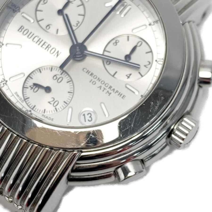 BOUCHERON（ブシュロン） 10ATM クロノグラフ AJ408227 シルバー