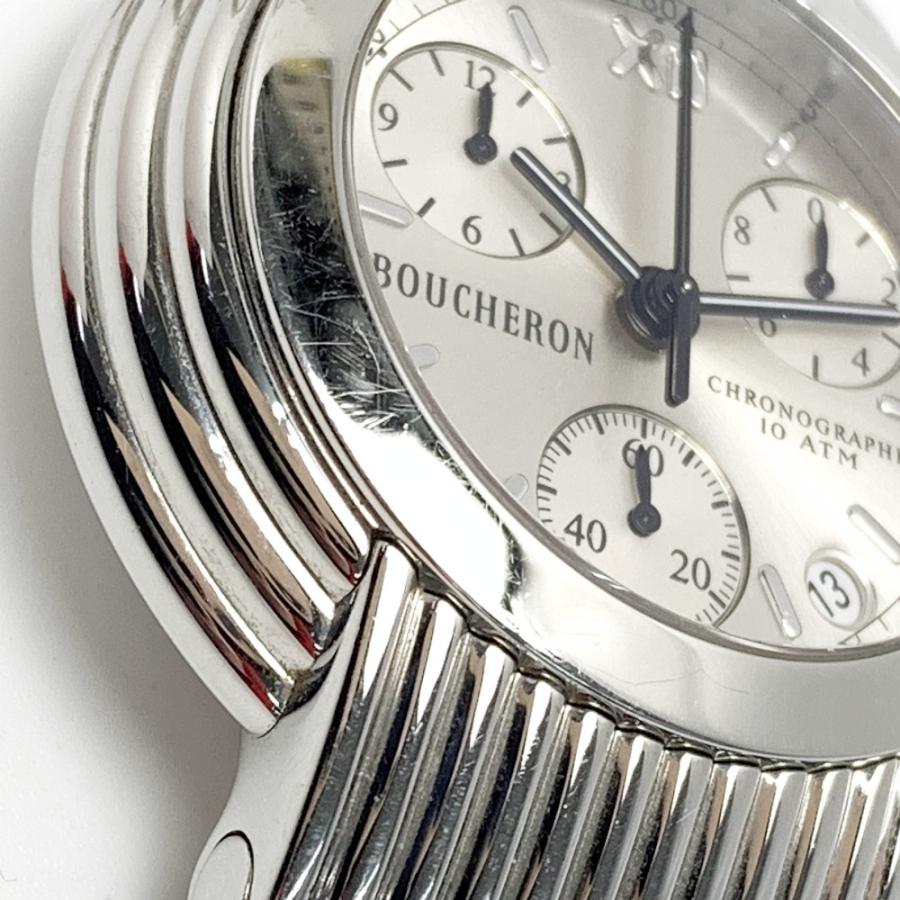 BOUCHERON（ブシュロン） 10ATM クロノグラフ AJ408227 シルバー