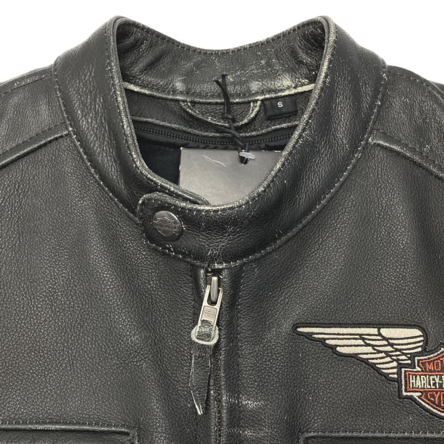 HARLEY-DAVIDSON ハーレーダビッドソン レザージャケット 牛革 SIZE S メンズ 98058-13VM ブラック HARLEY-DAVIDSON ハーレーダビッドソン レザージャケット 牛革 SIZE S