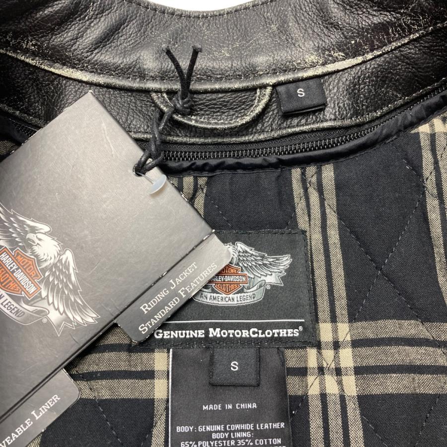 HARLEY-DAVIDSON ハーレーダビッドソン レザージャケット 牛革 SIZE S