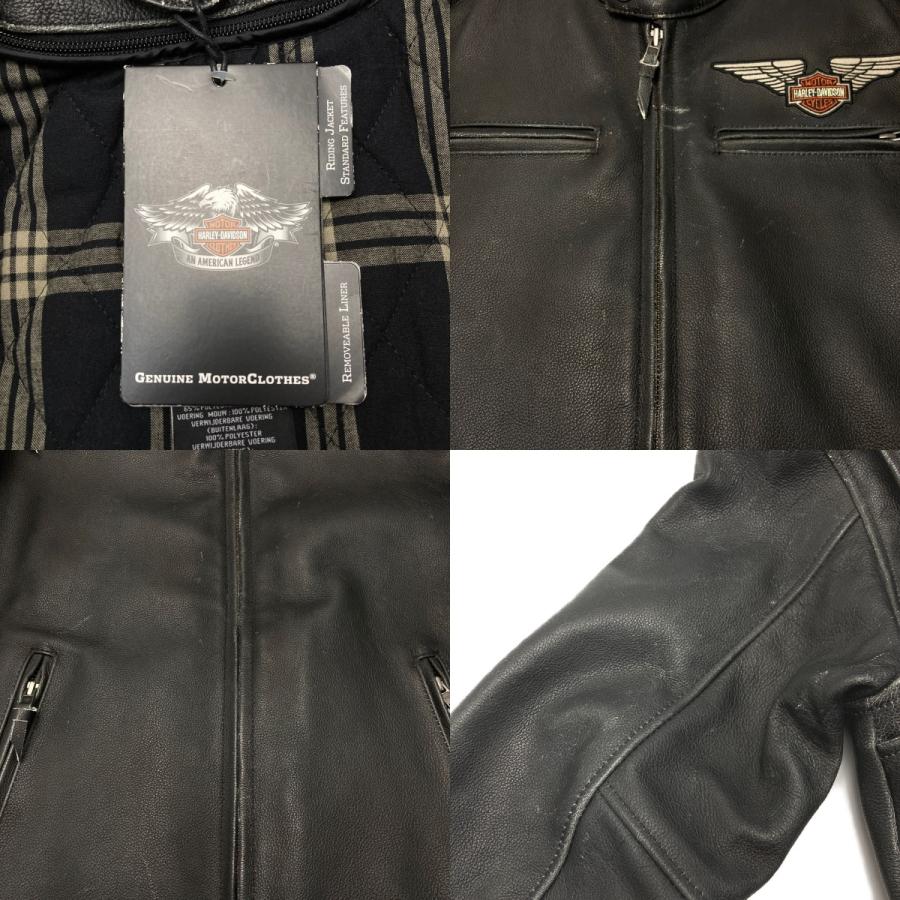 HARLEY-DAVIDSON ハーレーダビッドソン レザージャケット 牛革 SIZE S