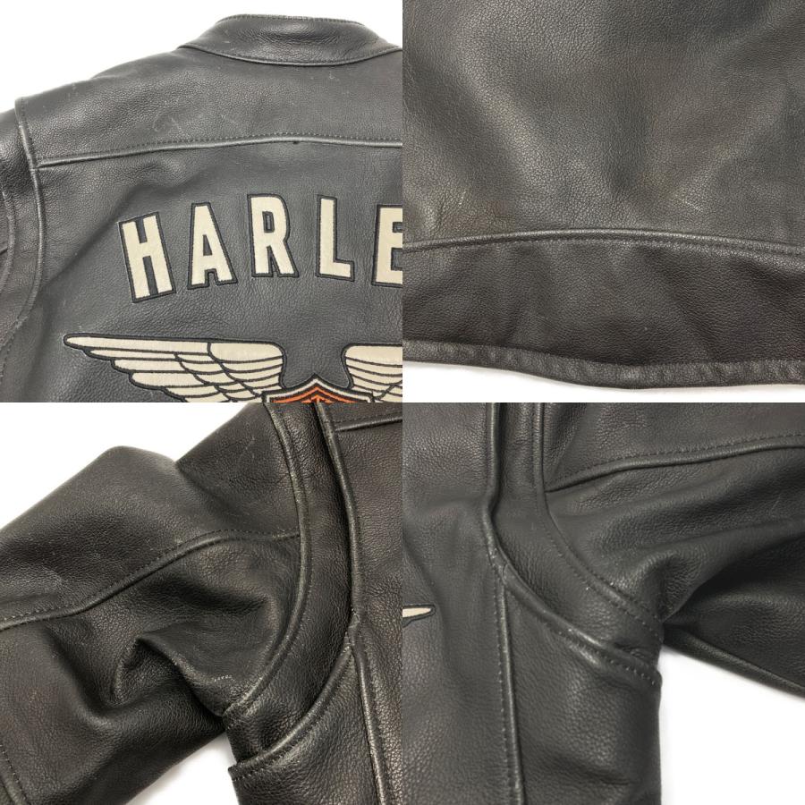 HARLEY-DAVIDSON ハーレーダビッドソン レザージャケット 牛革 SIZE S メンズ 98058-13VM ブラック HARLEY-DAVIDSON ハーレーダビッドソン レザージャケット 牛革 SIZE S