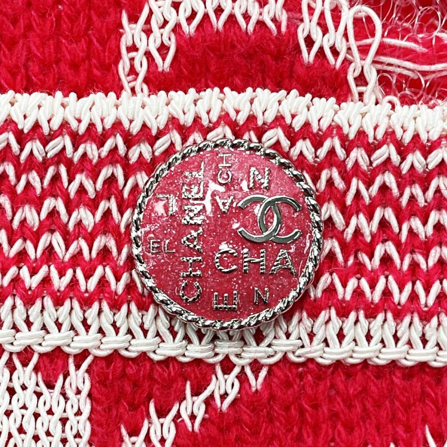 CHANEL シャネル サマーニット フローラル P63043K48842 レッド 半袖 