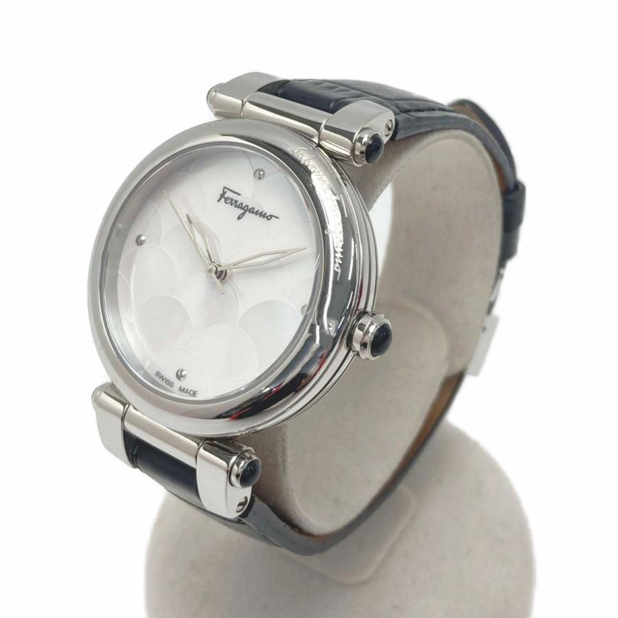 ☆☆Salvatore Ferragamo サルヴァトーレフェラガモ イディリオ FI201 ホワイトシェル クォーツ レディース 腕時計 箱・取説有 Salvatore Ferragamo サルヴァトーレフェラガモ イディリオ FI201