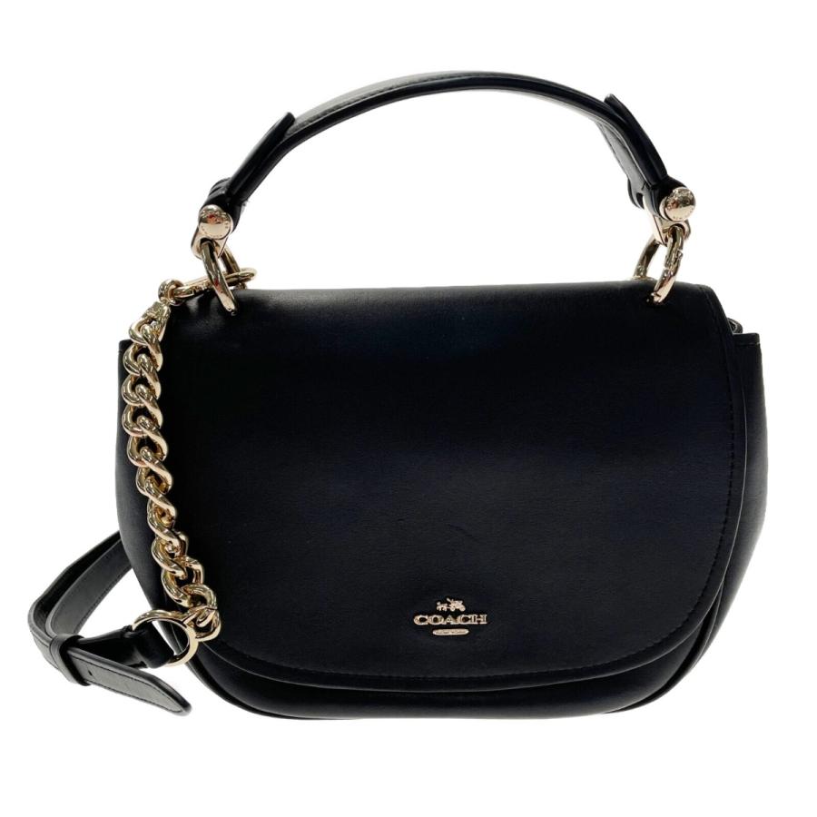 COACH（コーチ） 2WAYショルダーバッグ 37180 ブラック レザー