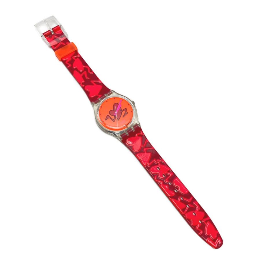 ☆☆ SWATCH スウォッチ バレンタイン特別パッケージ クォーツ 腕時計 ケース有 Happy Valentine Day 全体的に状態が悪い｜bigban｜02