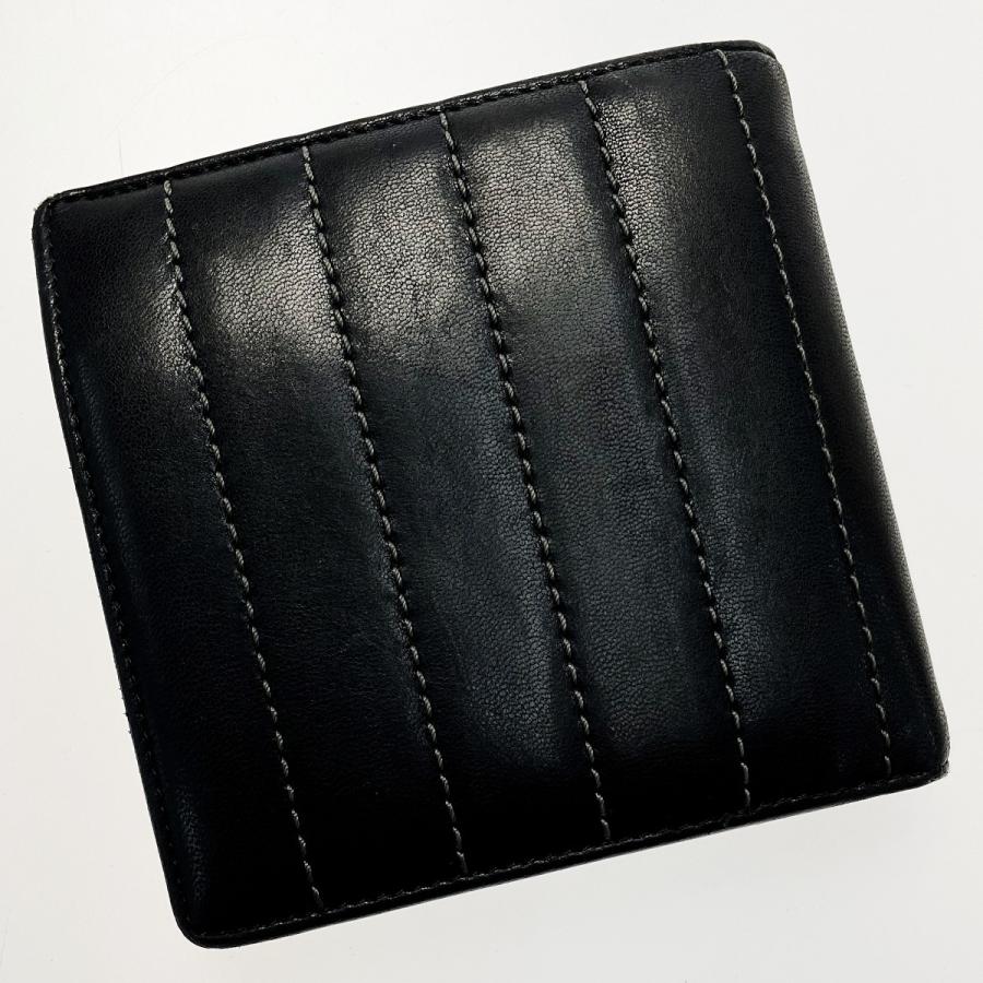 CHANEL ブラック マドモアゼル　二つ折り財布 CHANEL（シャネル） マドモアゼルライン T12338 ブラック 2つ折り財布