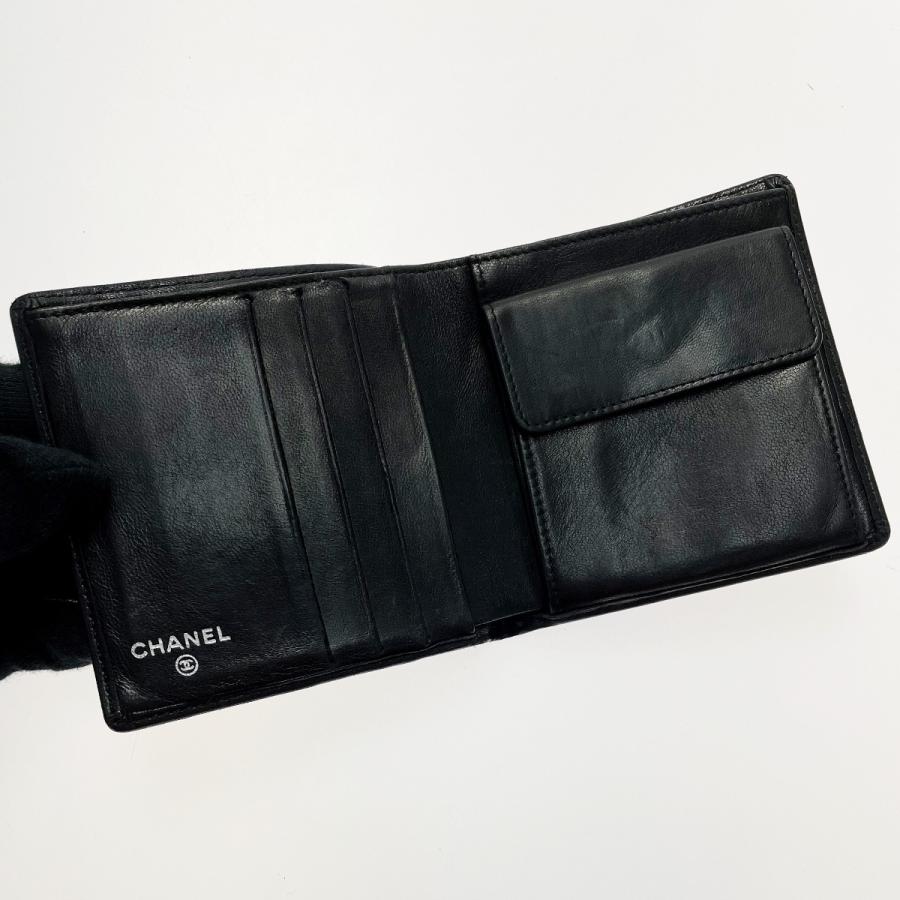 CHANEL（シャネル） マドモアゼルライン T12338 ブラック 2つ折り財布